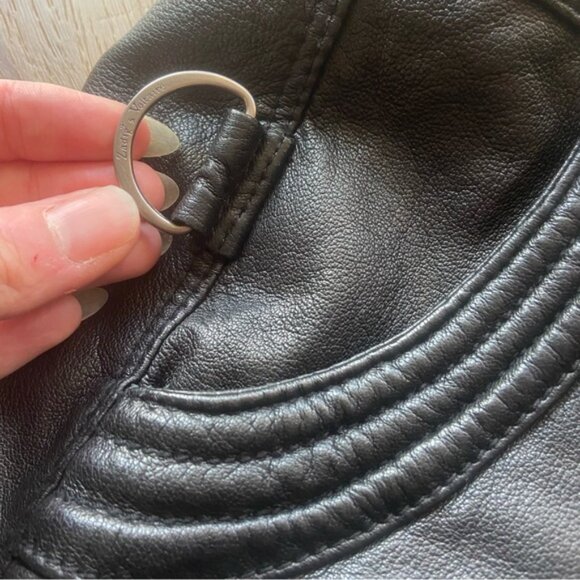 Women’s vintage Zadig & Voltaire black leather pants size 36(France) 2 in USA - Picture 10 of 10